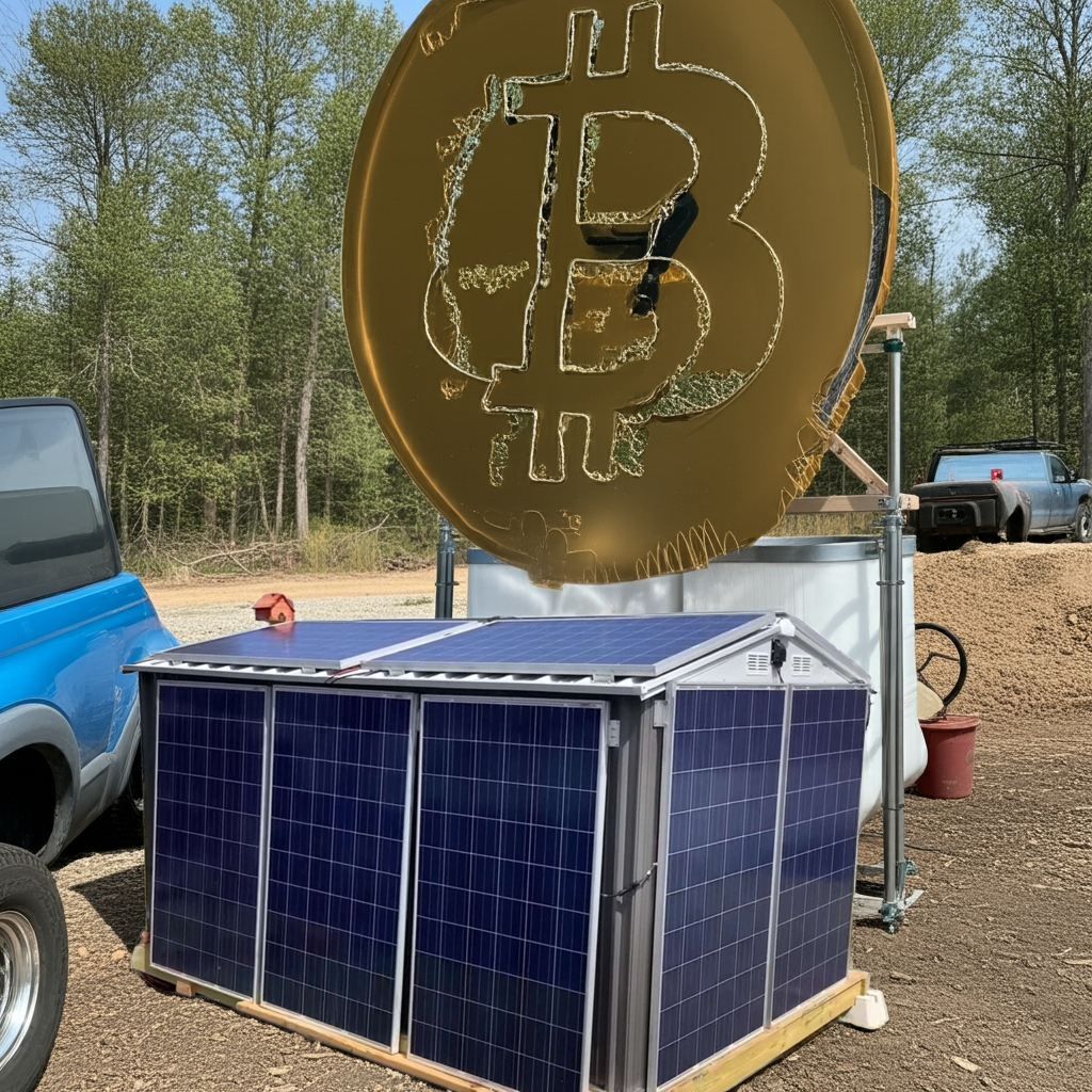 Nakamoto Solar Shed  –   Bitcoin Mining Station - INSTALLED
